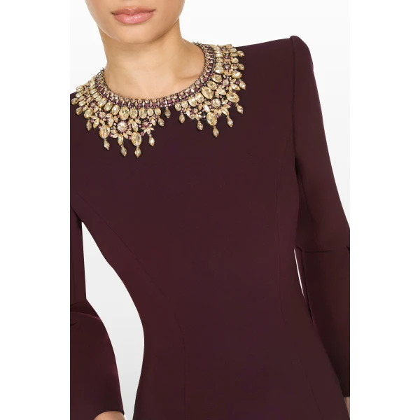 embellished evening gown