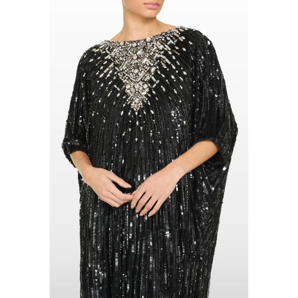 embellished evening gown