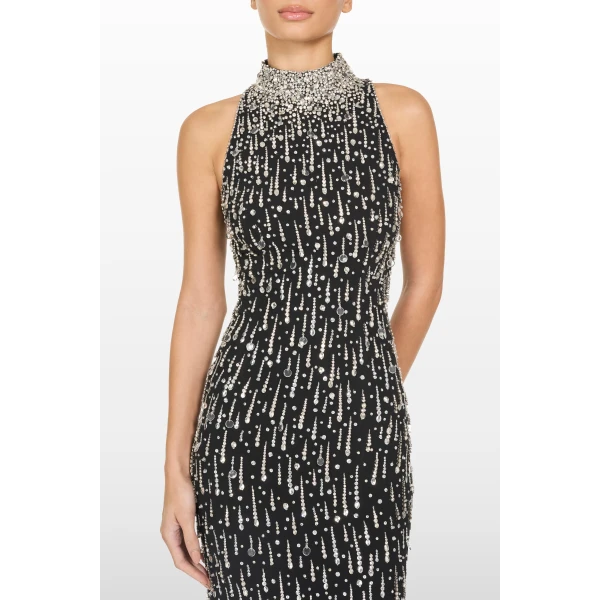 embellished evening gown