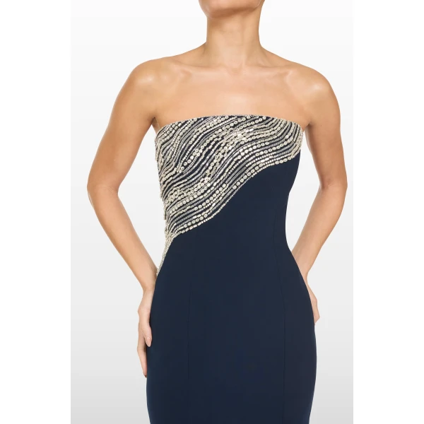 embellished evening gown