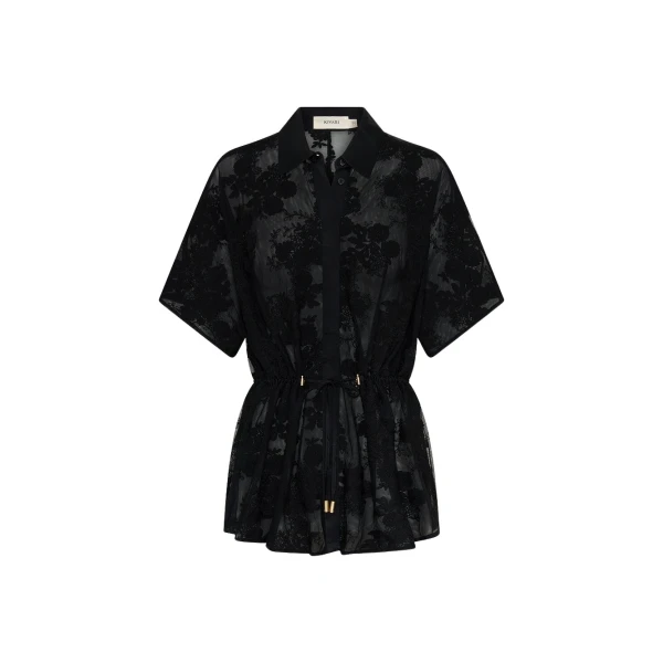 Jaxon Lace Shirt in Black