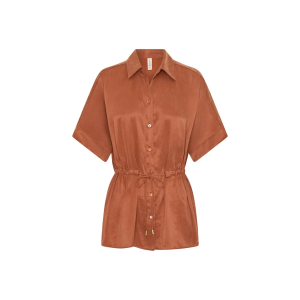 Juna Shirt in Burnt Orange