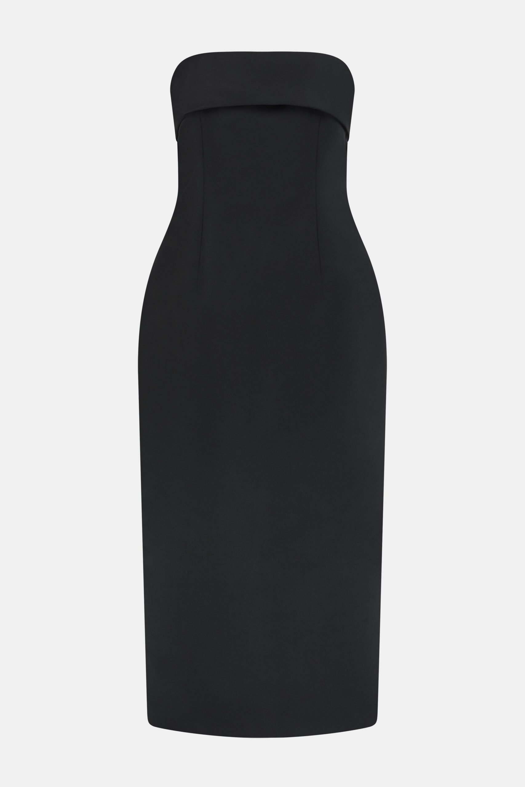 Emilia Wickstead Keeley Dress in Black Duchess Satin