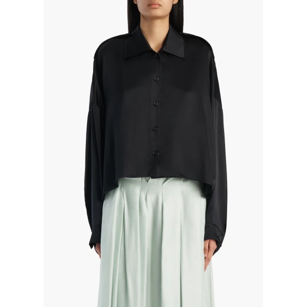 Bodine Top in Black Silk