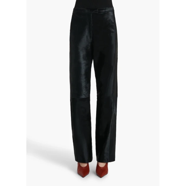 Borden Pant in Black Haircalf
