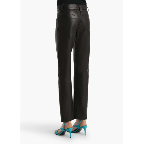 Black Textured Lamb trouser