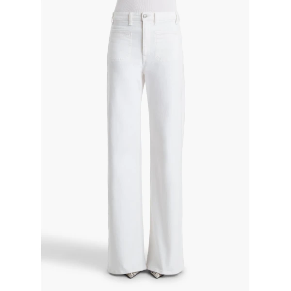 Delmonico Jean in White