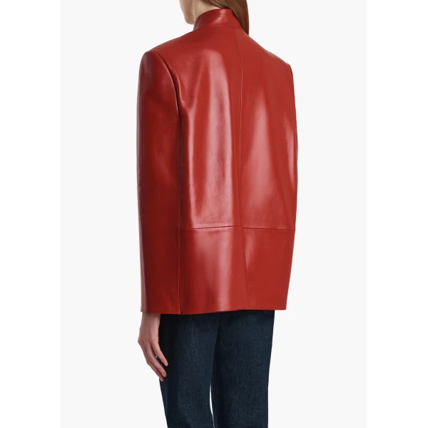 Deep Red Leather jacket