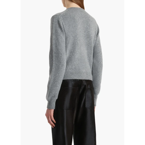 Fog with Leather Buttons knit
