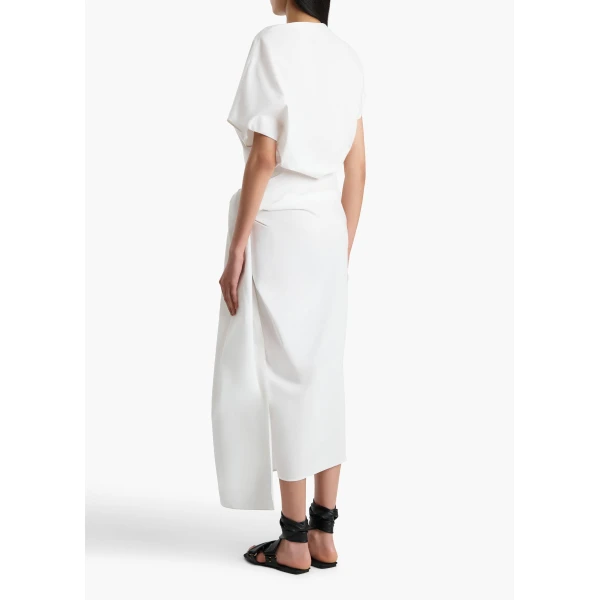 Fray Dress in Chalk