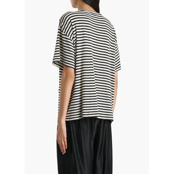 Black and Off White top