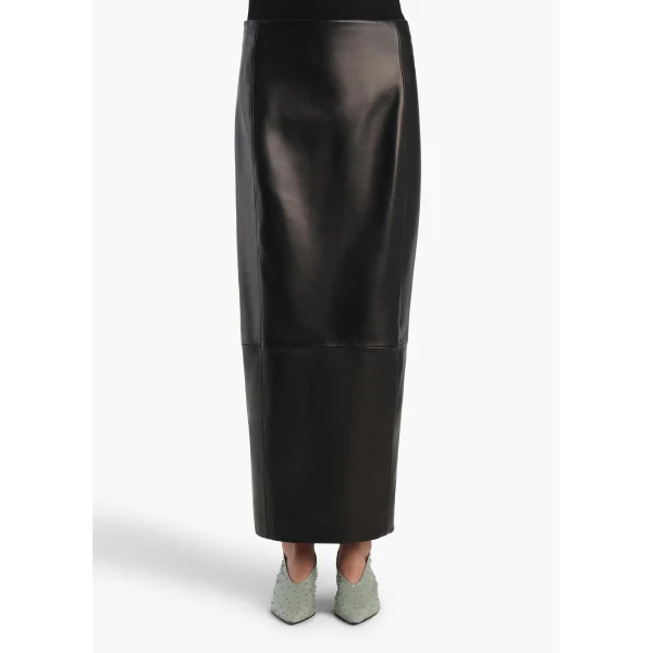 Lyle Skirt in Black Leather