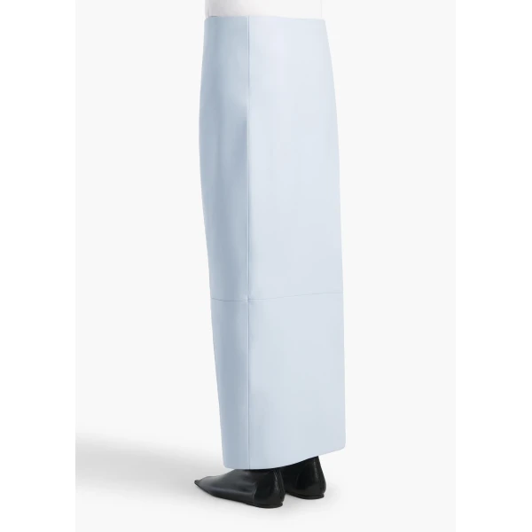 Sky Blue Leather skirt