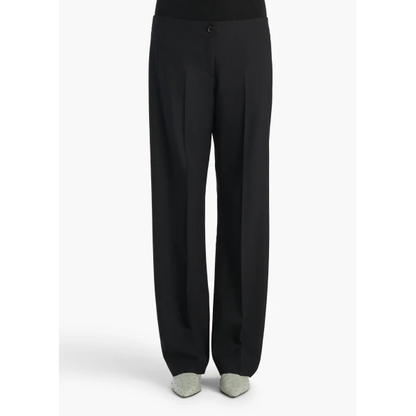 Mita Pant in Black Wool