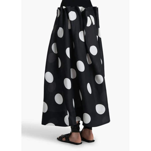 Black with White Dots skirt