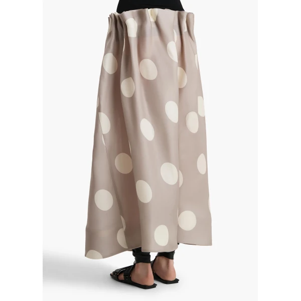 Tea Stain with White Dots skirt