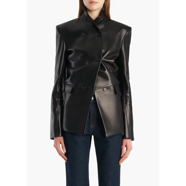Rolo Jacket in Black Leather