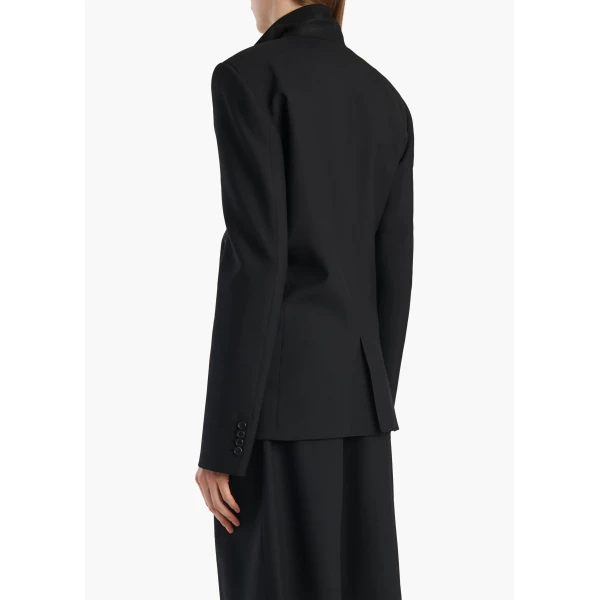 Black Wool Silk jacket