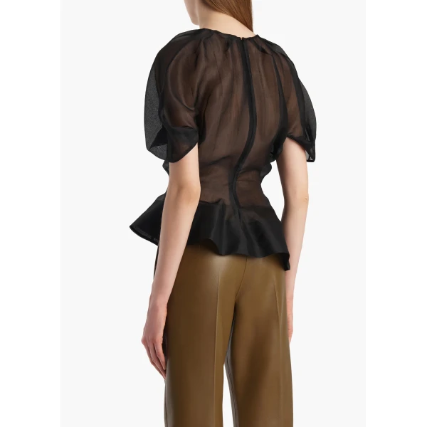 Black Silk top