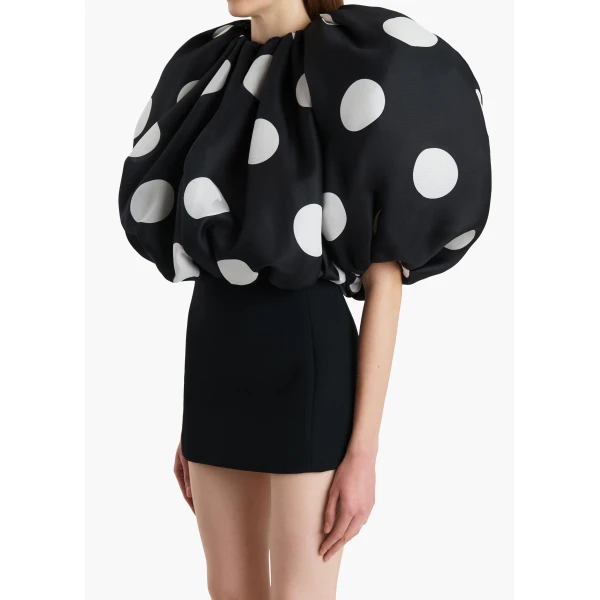 Black with Large White Dots dress