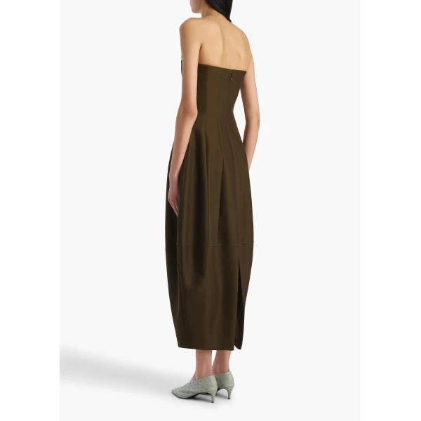 Stela Dress in Dark Olive