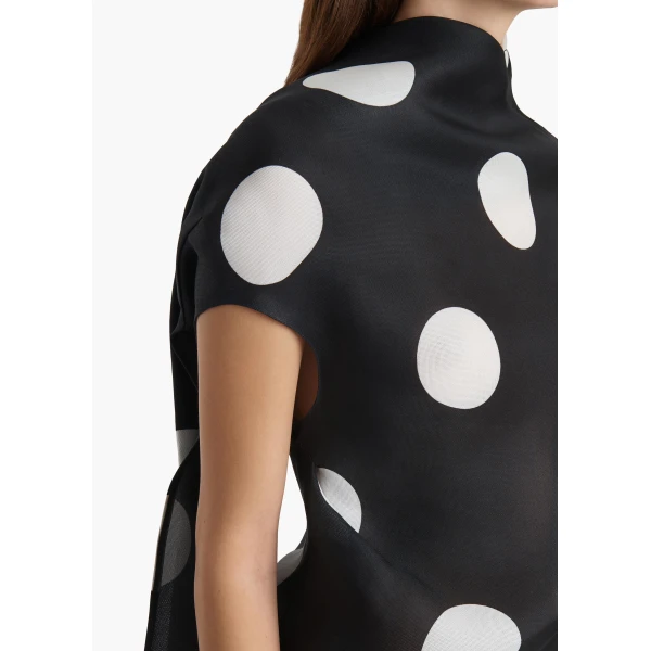 Black with White Large Dots dress