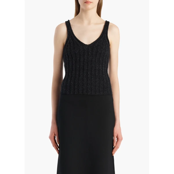 Val Top in Black Cotton
