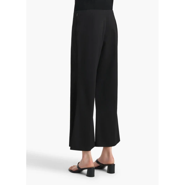 Black Cotton Silk trouser