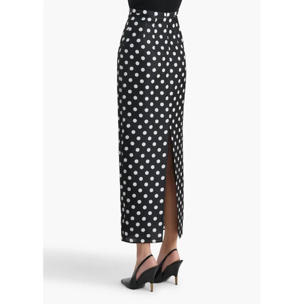 Black with White Dots skirt