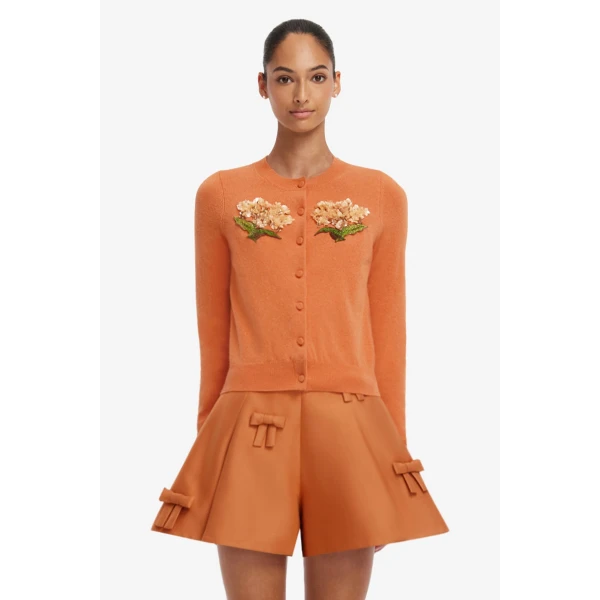 Claire Embellished Cashmere Blend Cardigan