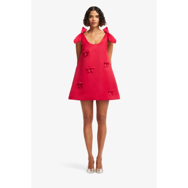 Harper Bow Mini Dress