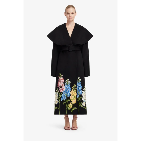 Joan Embroidered Wool Coat