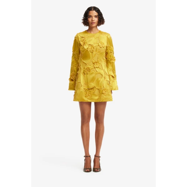 Suzanne Embellished Bell Sleeve Mini Dress