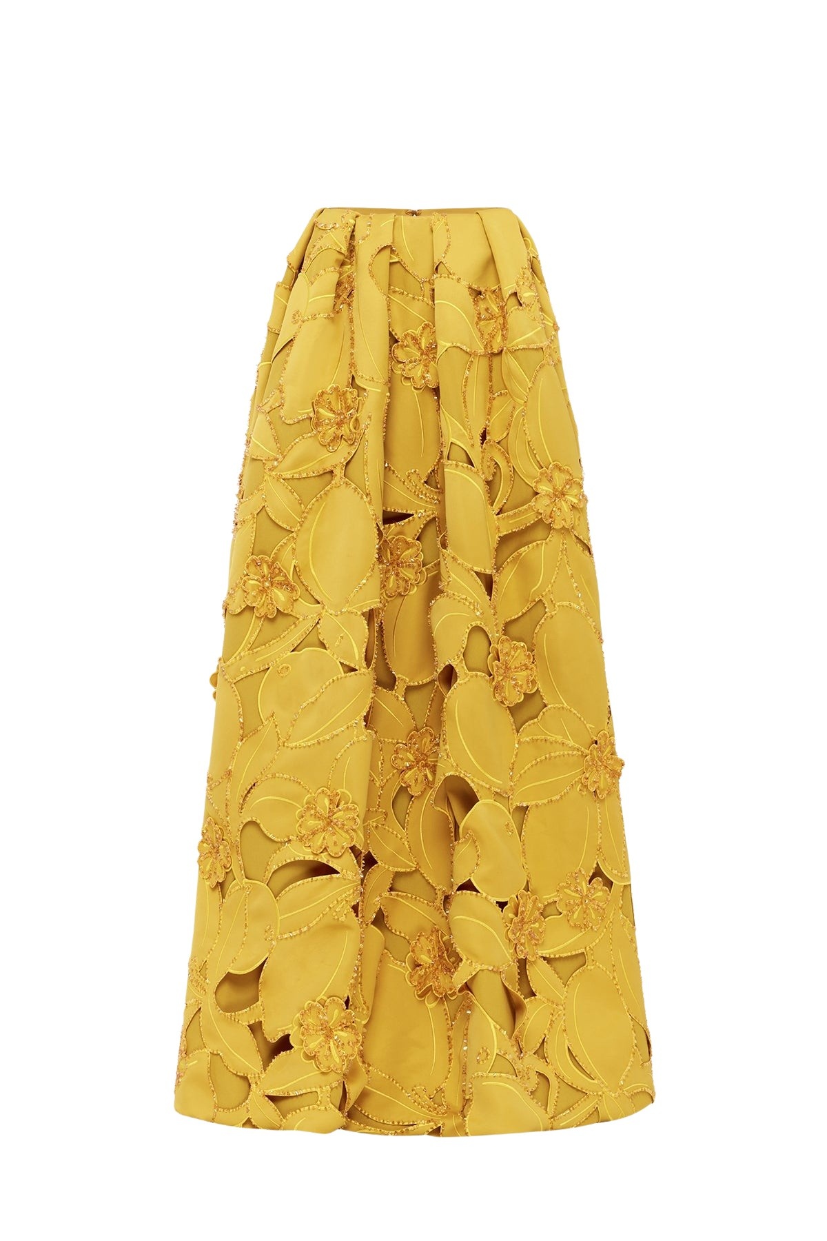 Leo Lin Victoria Embellished Puff Maxi Skirt in Opulence