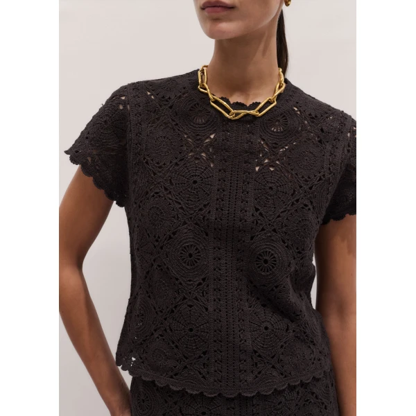 ME+EM ME+EM 2-in-1 Baby Tee in Cocoa Brown - Tops - Intelligent British Fashion at Coveti