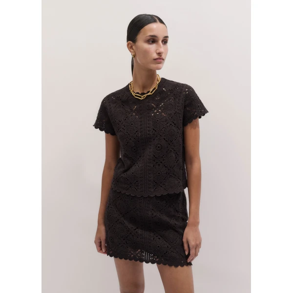 ME+EM ME+EM 2-in-1 Baby Tee in Cocoa Brown - Tops - Intelligent British Fashion at Coveti