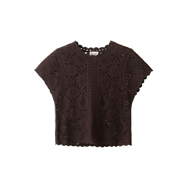 ME+EM ME+EM 2-in-1 Baby Tee in Cocoa Brown - Tops - Intelligent British Fashion at Coveti
