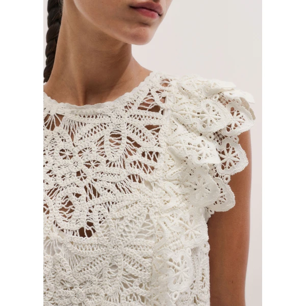 ME+EM ME+EM 2-in-1 Dress in Light Cream - Dresses - Intelligent British Fashion at Coveti