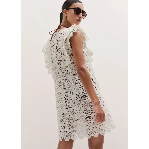 ME+EM ME+EM 2-in-1 Dress in Light Cream - Dresses - Intelligent British Fashion at Coveti