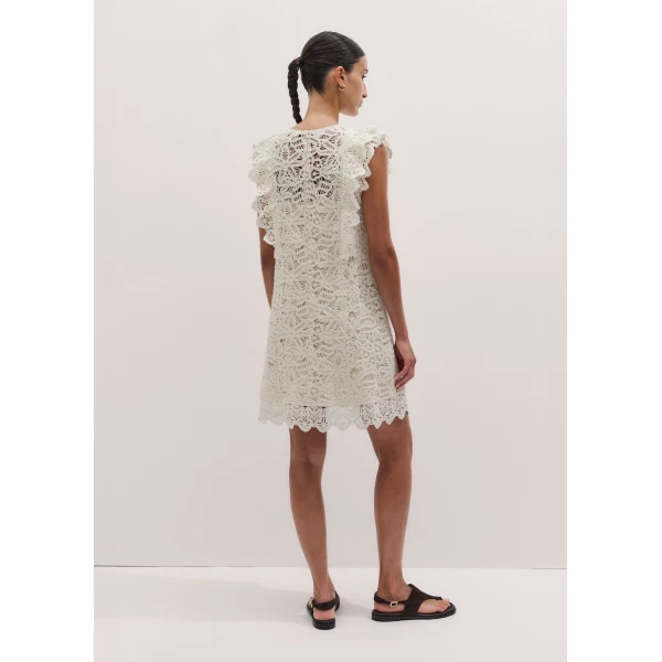 ME+EM ME+EM 2-in-1 Dress in Light Cream - Dresses - Intelligent British Fashion at Coveti