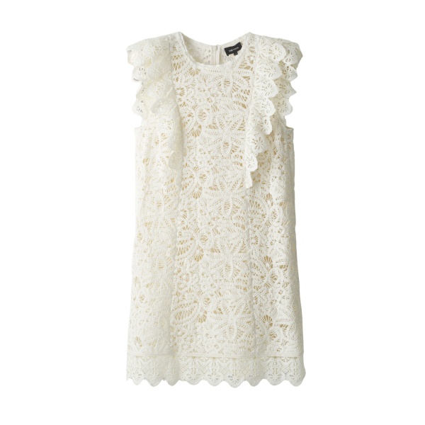 ME+EM ME+EM 2-in-1 Dress in Light Cream - Dresses - Intelligent British Fashion at Coveti
