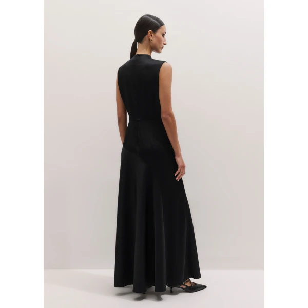 ME+EM ME+EM 2-in-1 Full-Length Dress in Black/Cream - Dresses - Intelligent British Fashion at Coveti