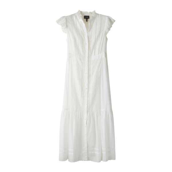 ME+EM ME+EM 2-in-1 Maxi Dress in Soft White - Dresses - Intelligent British Fashion at Coveti