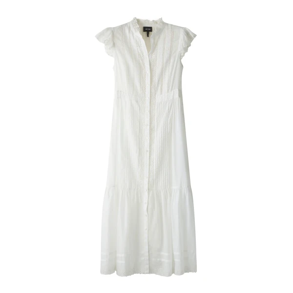 ME+EM ME+EM 2-in-1 Maxi Dress in Soft White - Dresses - Intelligent British Fashion at Coveti