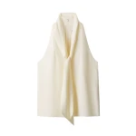 ME+EM ME+EM 2-in-1 V-Neck Cami Top in Light Cream - Tops - Intelligent British Fashion at Coveti