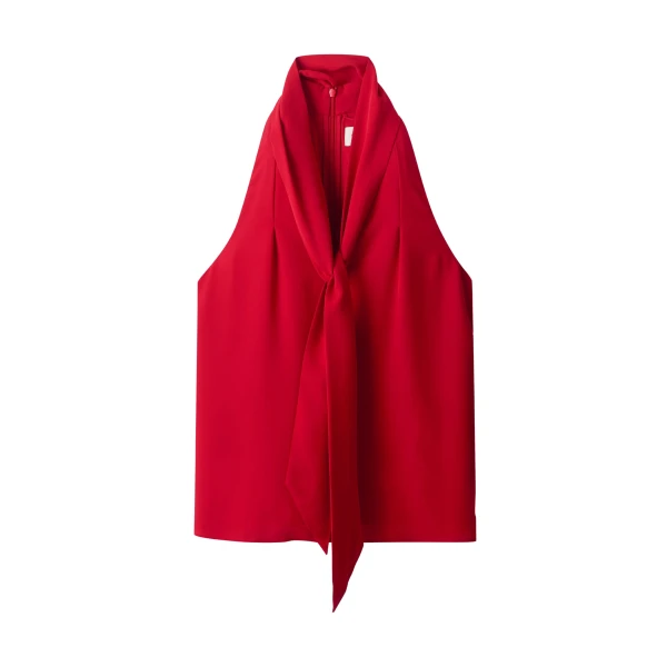 ME+EM ME+EM 2-in-1 V-Neck Cami Top in Ruby Red - Tops - Intelligent British Fashion at Coveti