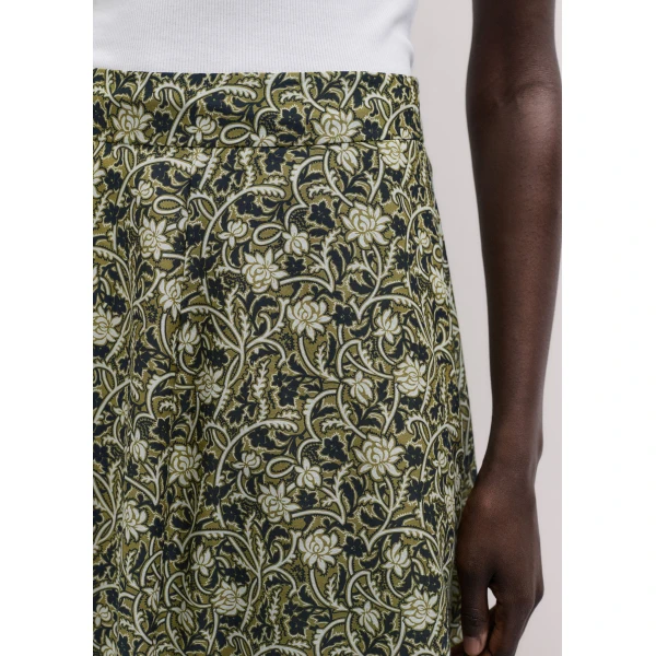 ME+EM ME+EM A-Line Maxi Skirt in Green/Multi - Skirts - Intelligent British Fashion at Coveti