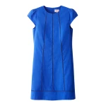 ME+EM ME+EM A-Line Mini Dress in Intense Blue - Dresses - Intelligent British Fashion at Coveti