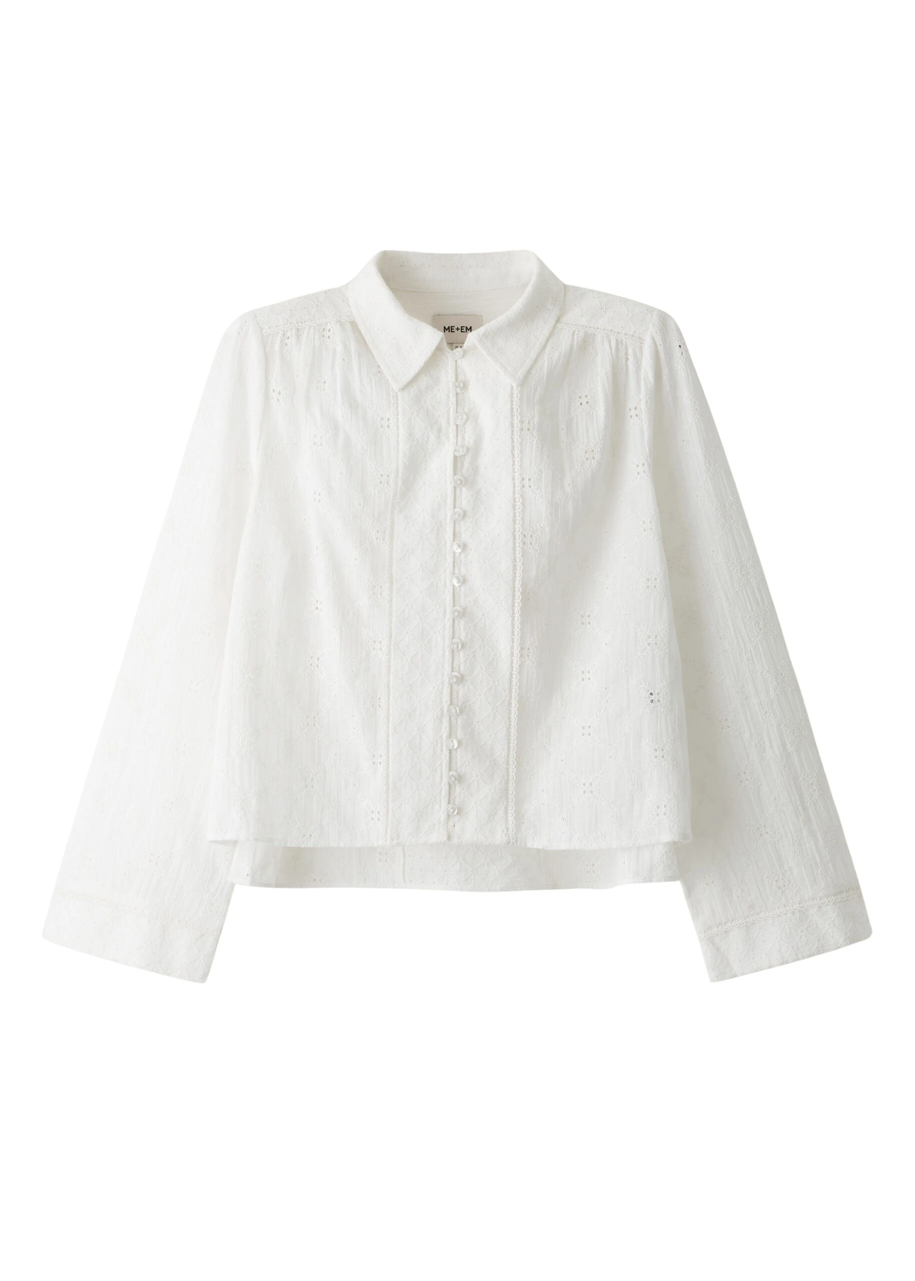 MEEM-MEEM-Broderie-Crop-Blouse-in-Soft-White-Coveti-scaled19736_nobg ME+EM ME+EM Broderie Crop Blouse in Soft White - Tops - Intelligent British Fashion at Coveti
