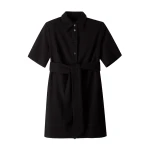 ME+EM ME+EM Broderie Short Dress in Black - Dresses - Intelligent British Fashion at Coveti